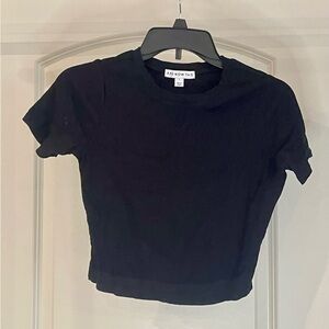 And Now This Women's Black Crop Top
